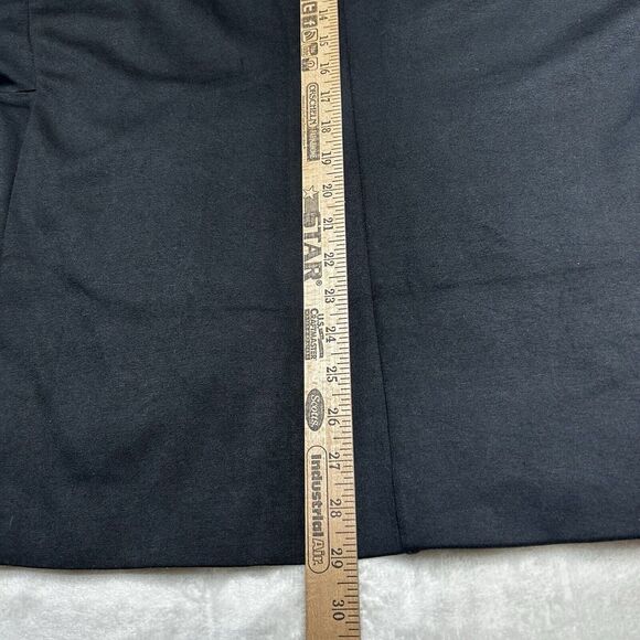 Torrid Womens 4X Black Jersey‎ Knit 3/4 Roll Tab Sleeve Blazer Open Front NWT - Picture 10 of 11